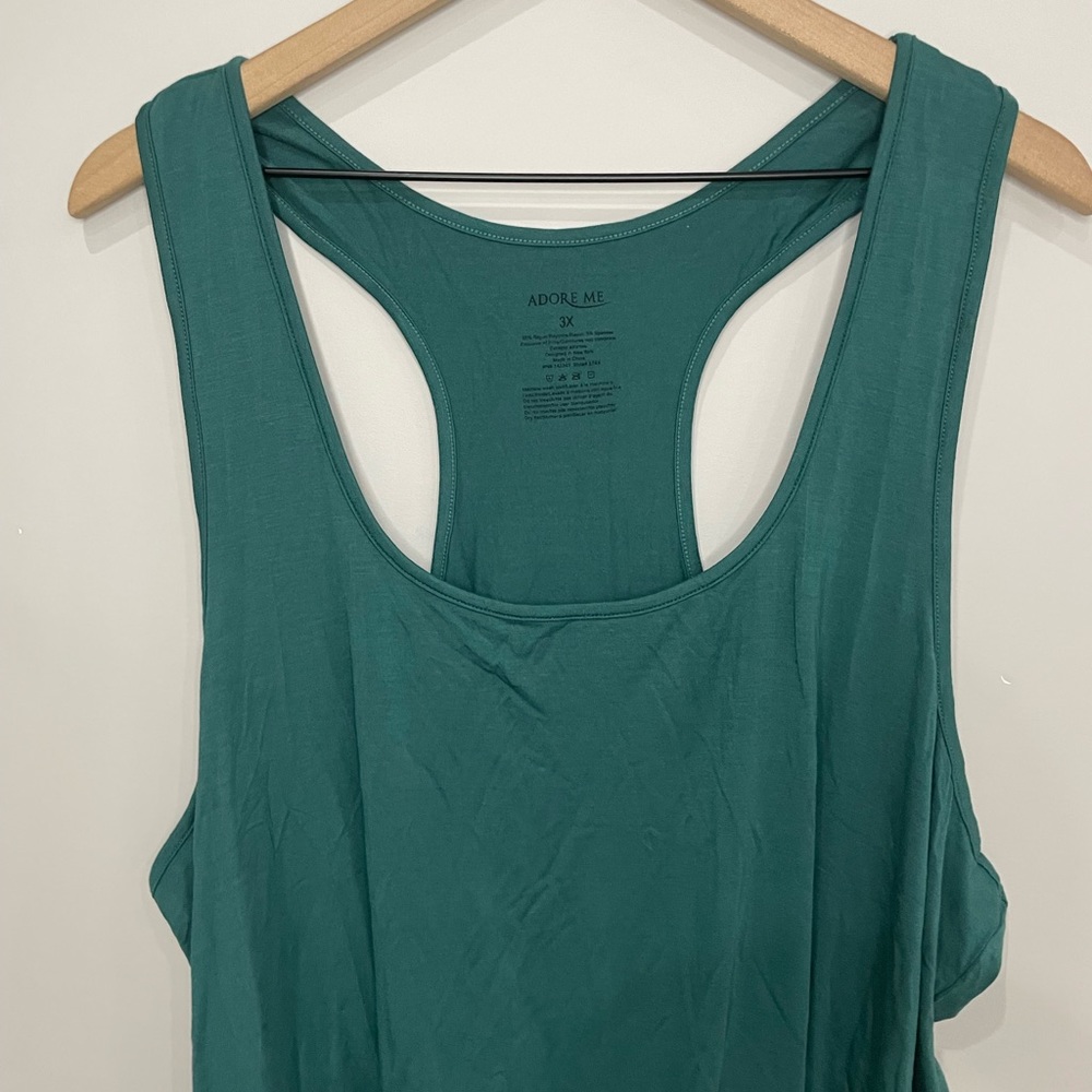 Adore Me NWT racer back lounge sleep tank top 3X - Picture 2 of 5